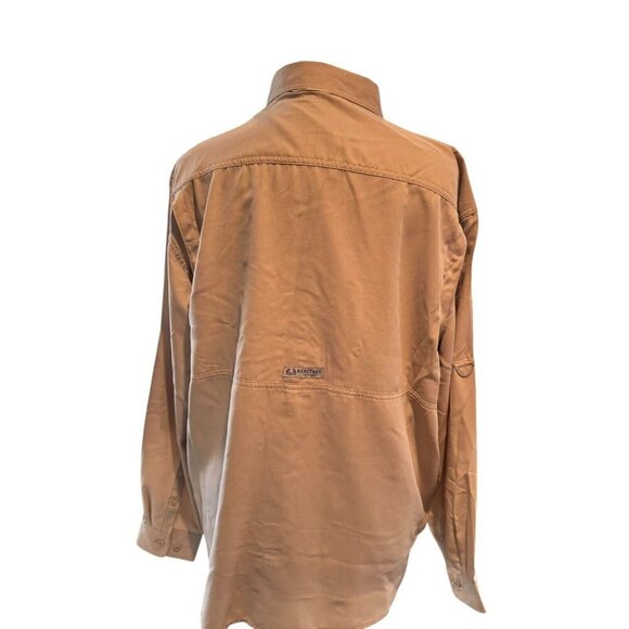 Realtree fishing shirt men's XL extra large beige long sleeve Dri-Fit vented - Picture 4 of 12